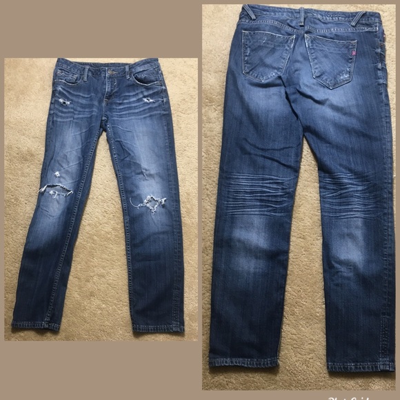 Vigoss Distressed Jeans Thompson Double Roll Cuff - Picture 1 of 13